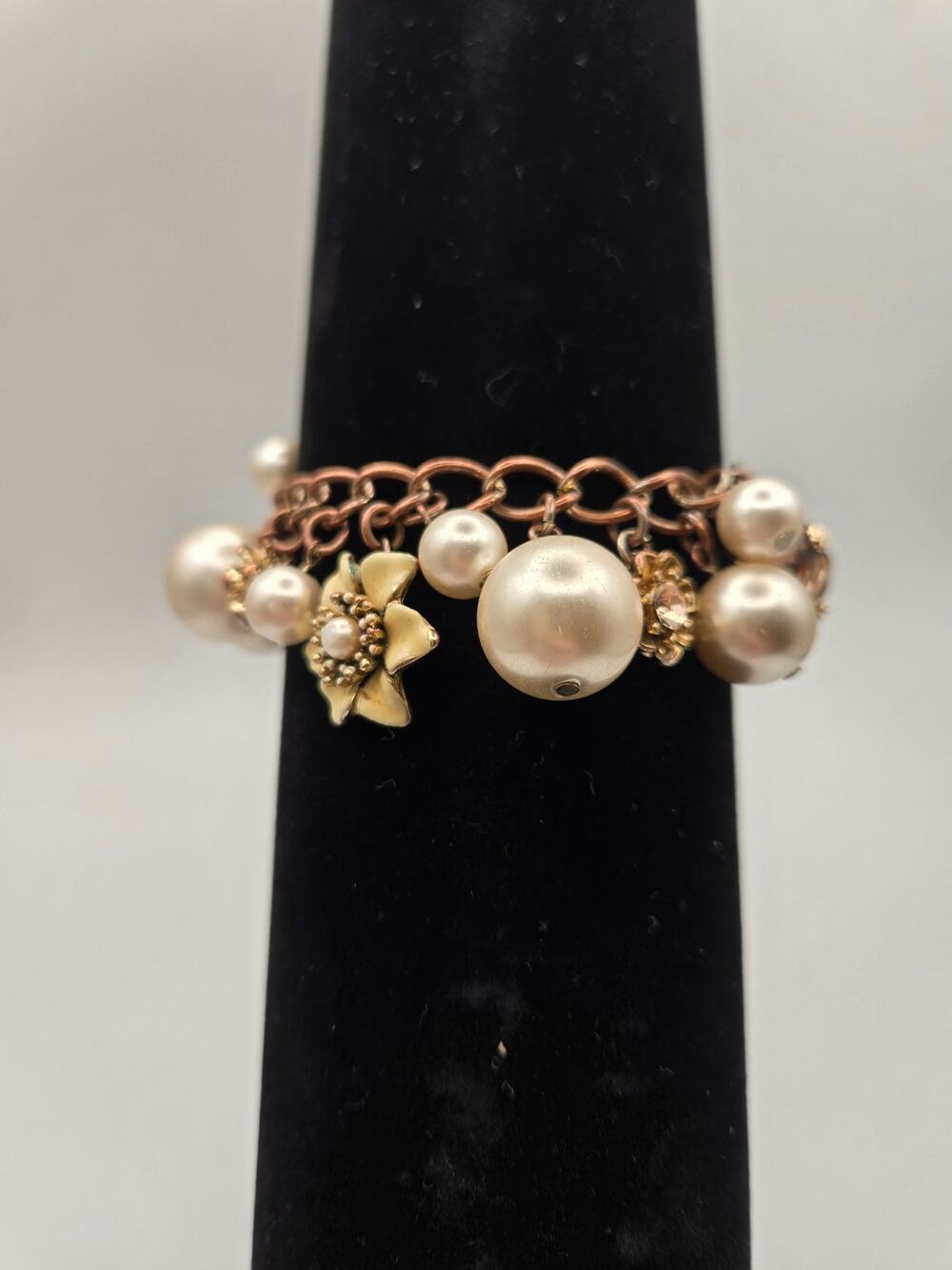 Vintage Carolee Charm Bracelet, Cha-Cha Style